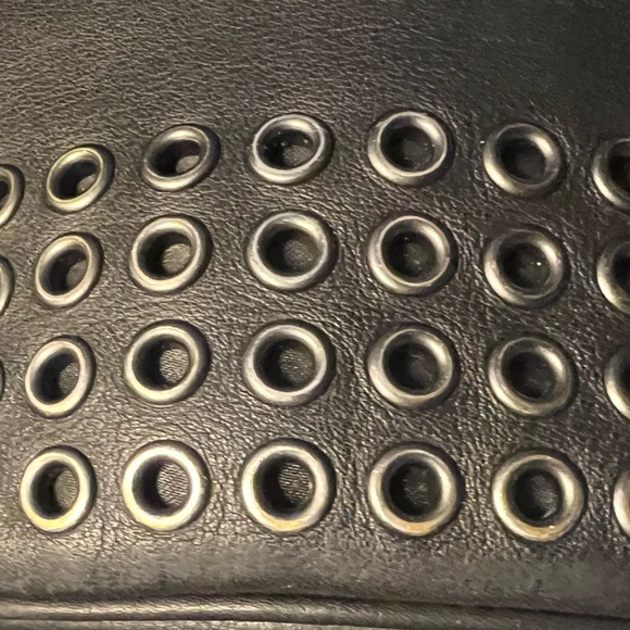 COACH 2014 Bleecker Grommets Mini Duffel Bag Black Leather 32386 Rare - Picture 7 of 16